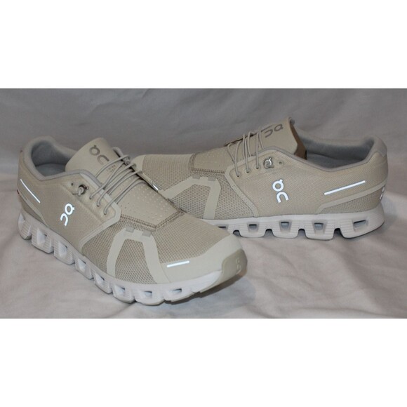 ON CLOUD CLOUD 5 MEN'S RUNNING ATHLETIC SHOES CREAM SAND NIB - Picture 4 of 9